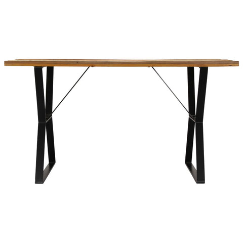 vidaXL Dining Table 140x80x76 cm Solid Reclaimed Wood
