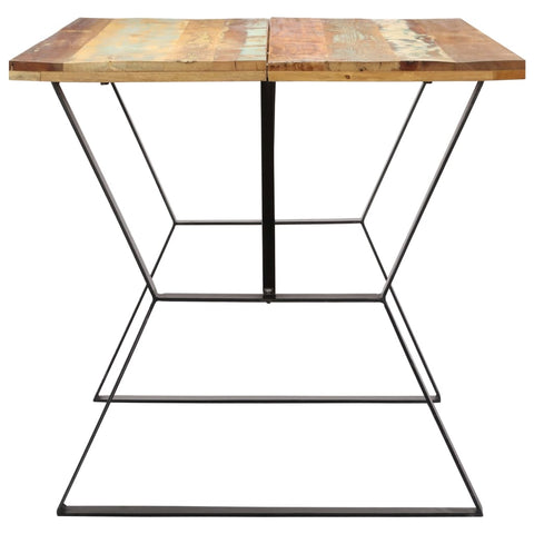 vidaXL Dining Table 140x80x76 cm Solid Reclaimed Wood