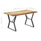 vidaXL Dining Table 140x80x76 cm Solid Reclaimed Wood