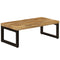 vidaXL Coffee Table 100x50x35 cm Solid Mango Wood and Steel