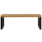 vidaXL Coffee Table 100x50x35 cm Solid Mango Wood and Steel