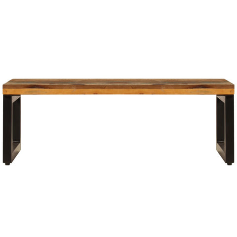 vidaXL Coffee Table 100x50x35 cm Solid Reclaimed Wood and Steel