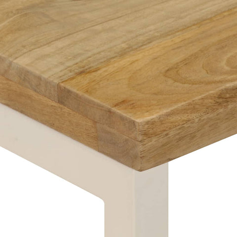 vidaXL Coffee Table 100x50x35 cm Solid Mango Wood and Steel
