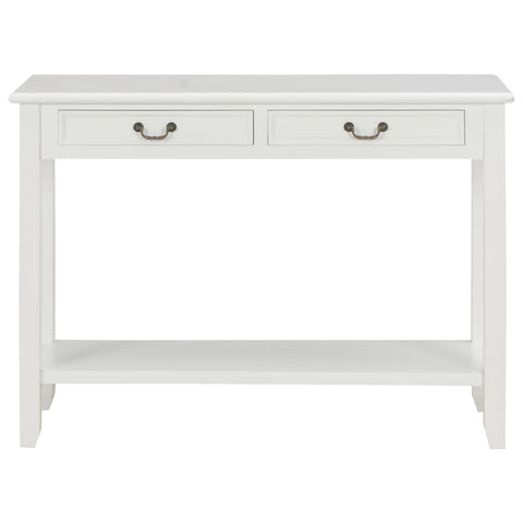 vidaXL Console Table White 110x35x80 cm Wood