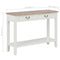 vidaXL Console Table White 110x35x80 cm Wood