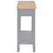 vidaXL Console Table Grey 110x35x80 cm Wood
