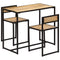 vidaXL 3 Piece Dining Set Solid Mango Wood