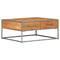vidaXL Coffee Table 75x75x35 cm Solid Acacia Wood