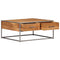 vidaXL Coffee Table 75x75x35 cm Solid Acacia Wood