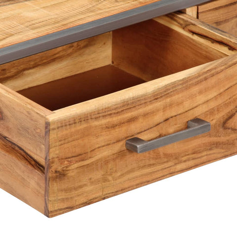 vidaXL Coffee Table 75x75x35 cm Solid Acacia Wood
