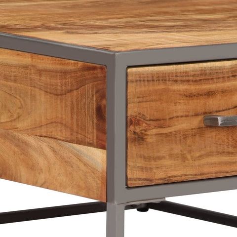 vidaXL Coffee Table 75x75x35 cm Solid Acacia Wood