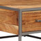 vidaXL Coffee Table 75x75x35 cm Solid Acacia Wood