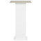 vidaXL Bar Table White and Concrete 60x60x110 cm