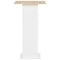 vidaXL Bar Table White and Sonoma Oak 60x60x110 cm