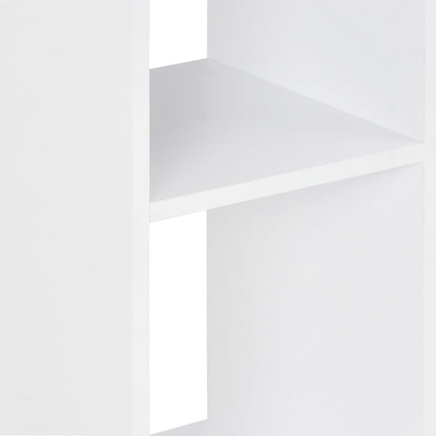vidaXL Bar Table White and Sonoma Oak 60x60x110 cm