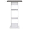 vidaXL Bar Table White and Anthracite Grey 60x60x110 cm