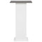 vidaXL Bar Table White and Anthracite Grey 60x60x110 cm