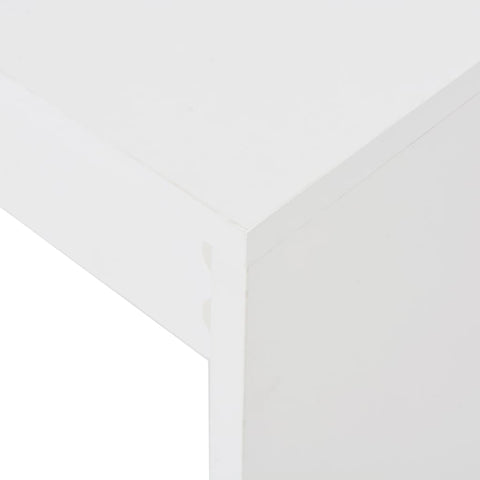 vidaXL Bar Table with Shelf White 110x50x103 cm