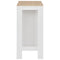 vidaXL Bar Table with Shelf White 110x50x103 cm