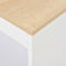 vidaXL Bar Table with Shelf White 110x50x103 cm