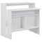 vidaXL Bar Table with 2 Table Tops White 130x40x120 cm