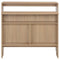 vidaXL Bar Table with 2 Table Tops Oak 130x40x120 cm
