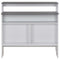 vidaXL Bar Table with 2 Table Tops White and Grey 130x40x120 cm