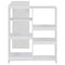 vidaXL Bar Table with Moveable Shelf White 138x39x110 cm
