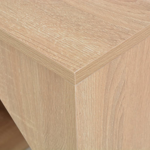 vidaXL Bar Table with Cabinet Oak 115x59x200 cm