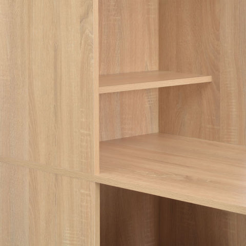 vidaXL Bar Table with Cabinet Oak 115x59x200 cm