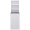 vidaXL Bar Table with Cabinet White 115x59x200 cm