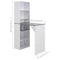 vidaXL Bar Table with Cabinet White 115x59x200 cm