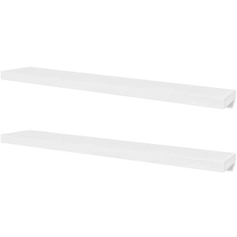 vidaXL Wall Shelves 4 pcs White 120 cm