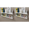 vidaXL Wall Shelves 4 pcs White 120 cm