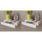 vidaXL Floating Wall Shelves with Drawers 2 pcs White 48 cm