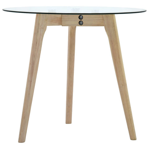 vidaXL Side Table Set 2 pcs Tempered Glass