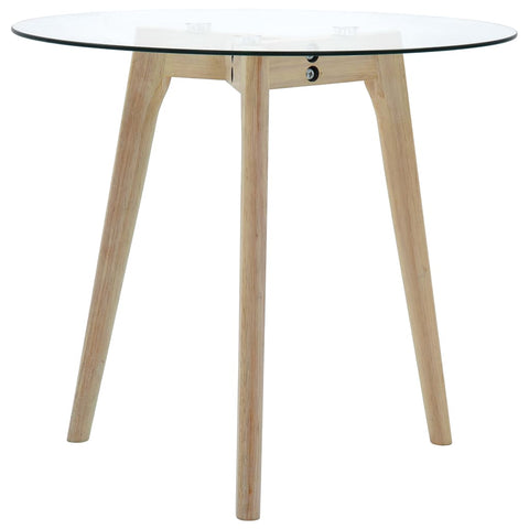 vidaXL Side Table Set 2 pcs Tempered Glass