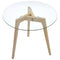 vidaXL Side Table Set 2 pcs Tempered Glass
