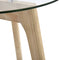 vidaXL Side Table Set 2 pcs Tempered Glass