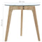 vidaXL Side Table Set 2 pcs Tempered Glass