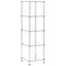 vidaXL 5-Tier Shelf Transparent 40x40x130 cm Tempered Glass