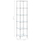 vidaXL 6-Tier Shelf Transparent 40x40x160 cm Tempered Glass