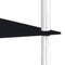 vidaXL 3-Tier Shelf Black 40x40x67 cm Tempered Glass