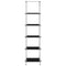 vidaXL 6-Tier Shelf Black 40x40x160 cm Tempered Glass