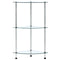 vidaXL 3-Tier Shelf Transparent 30x30x67 cm Tempered Glass