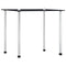 vidaXL Nesting Tables 3 pcs Black Tempered Glass