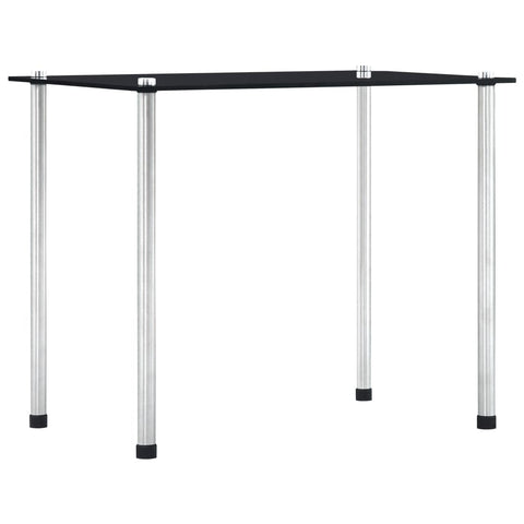 vidaXL Nesting Tables 3 pcs Black Tempered Glass
