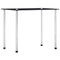 vidaXL Nesting Tables 3 pcs Black Tempered Glass