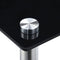 vidaXL Nesting Tables 3 pcs Black Tempered Glass