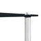 vidaXL Nesting Tables 3 pcs Black Tempered Glass